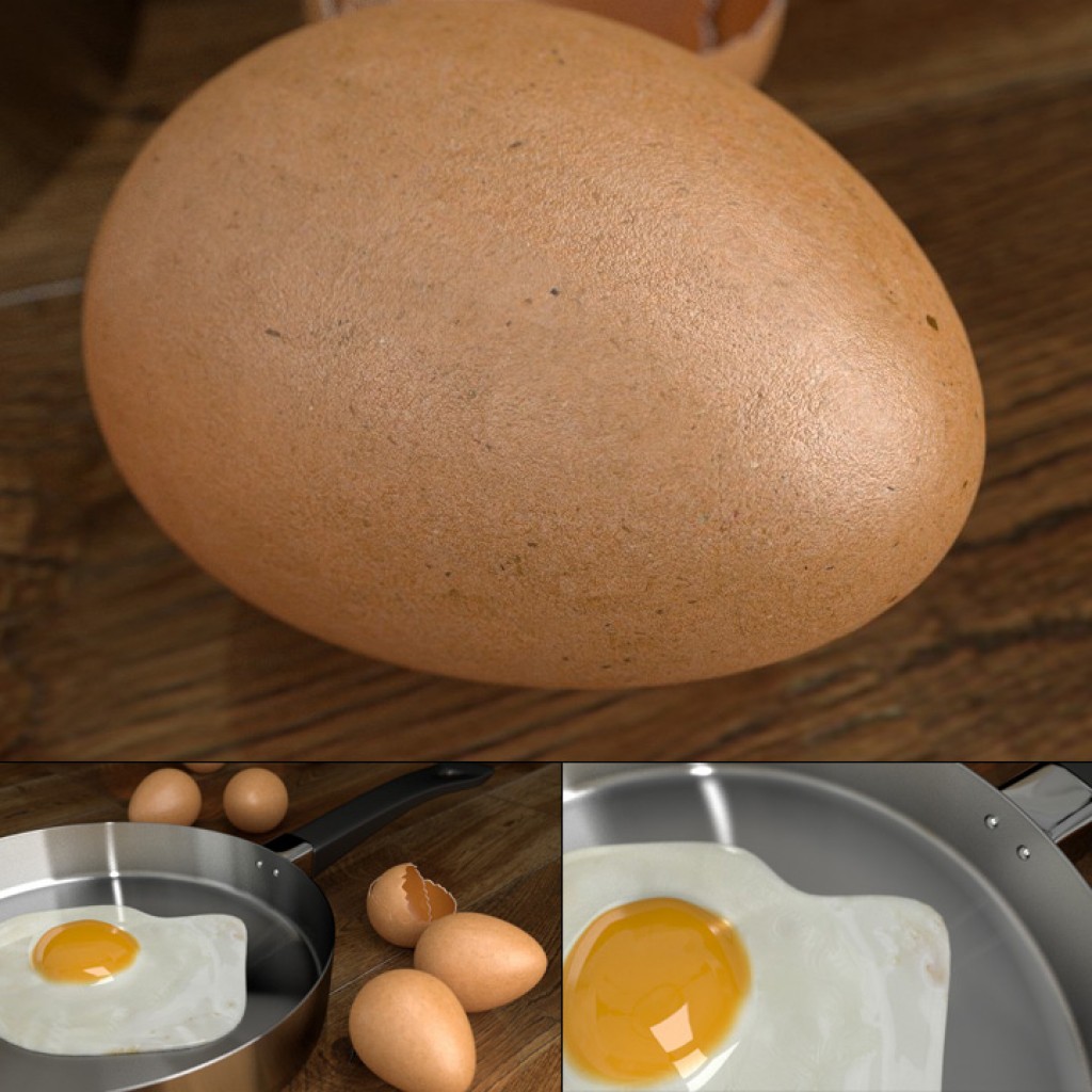 Eggs and frying pan preview image 1